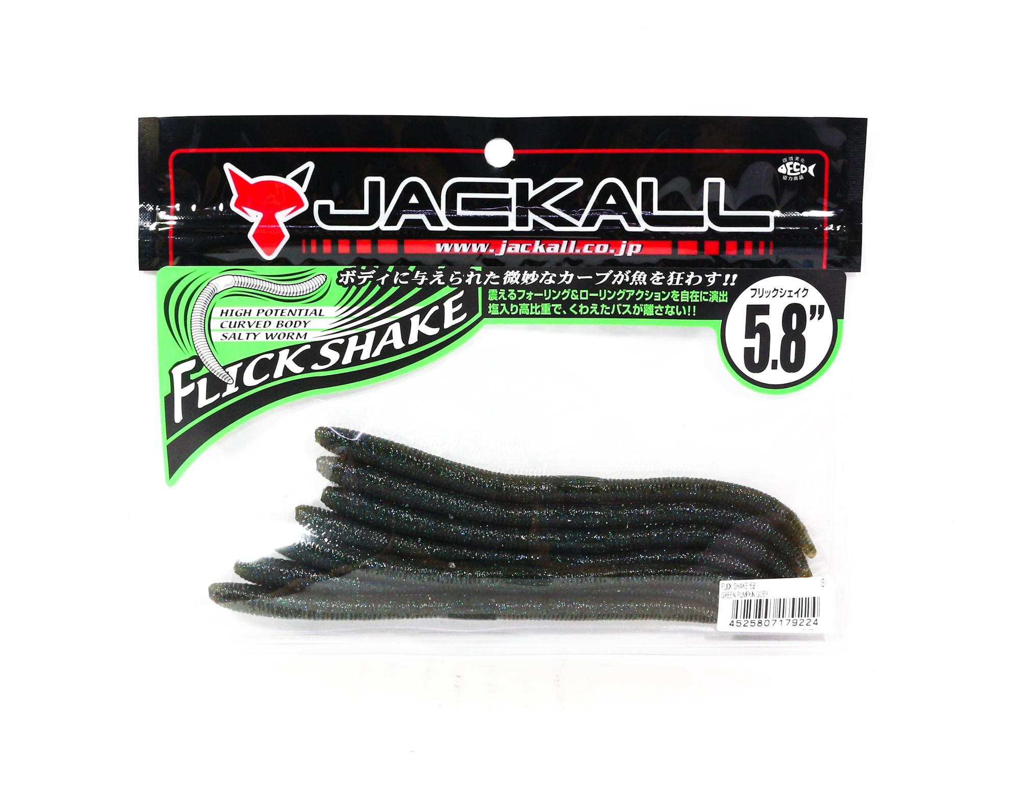 Jackall Мягкая приманка Flick Shake Worm 5,8 дюйма Зеленый тыквенный бычок (9224)
Jackall Мягкая приманка Flick Shake Worm 5,8 дюйма Зеленый тыквенный бычок (9224)