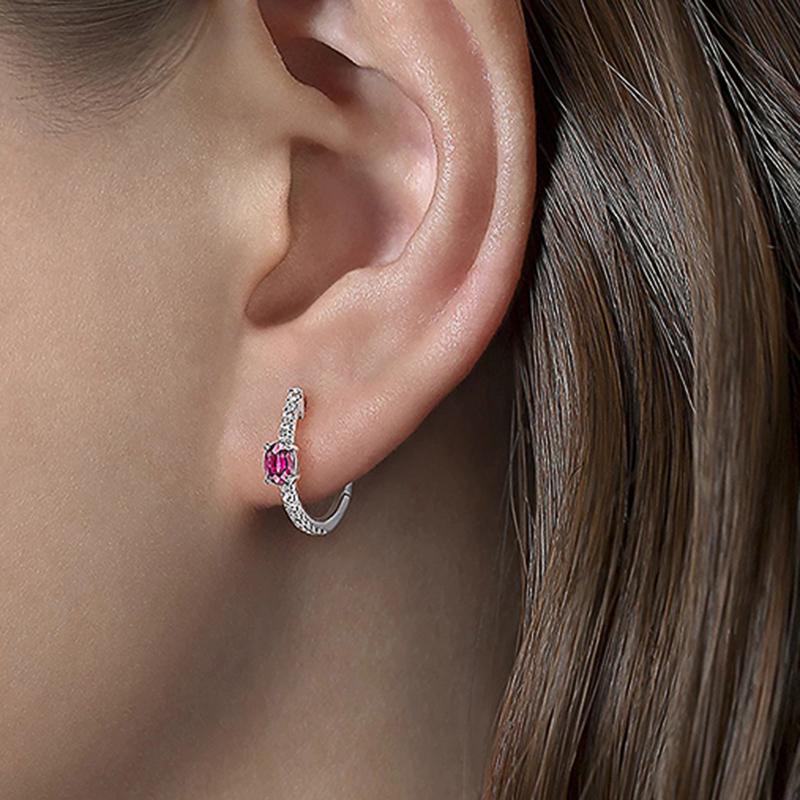 Huitan Exquisite Small Circle Earrings Women Paved Bright Rose Red CZ Temperament Elegant Bridal Earrings Wedding Trendy Zircon
Huitan Exquisite Small Circle Earrings Women Paved Bright Rose Red CZ Temperament Elegant Bridal Earrings Wedding Trendy Zircon