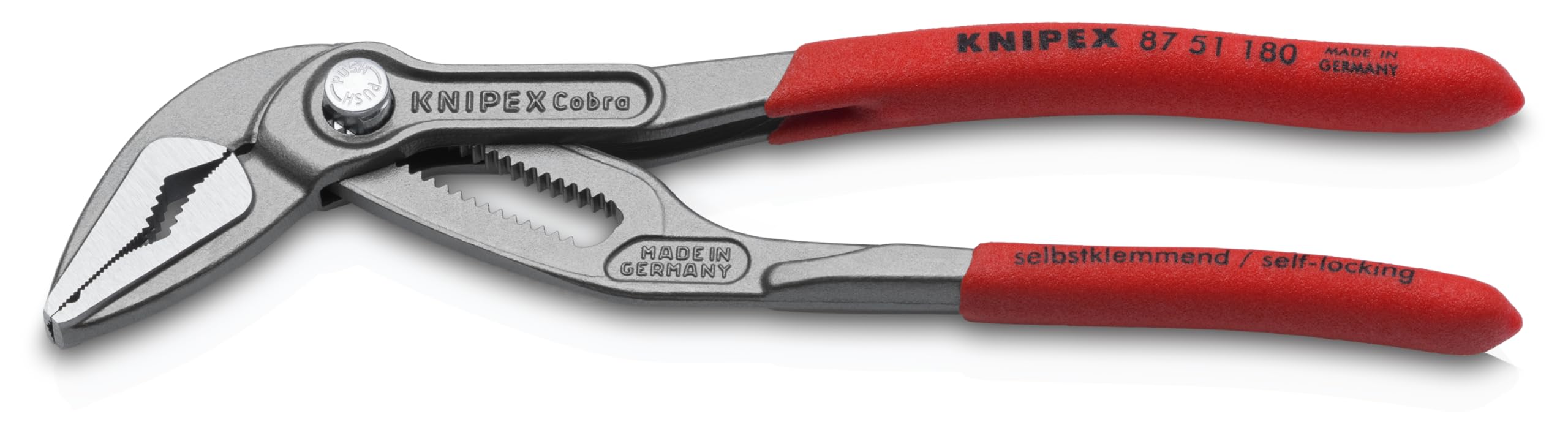 Клещи KNIPEX Cobra ES для сантехники, Extra Plastic, 87 51 180 SB, Тонкие, на блистерной упаковке, с нескользящим покрытием, 180 мм, синий
Клещи KNIPEX Cobra ES для сантехники, Extra Plastic, 87 51 180 SB, Тонкие, на блистерной упаковке, с нескользящим покрытием, 180 мм, синий