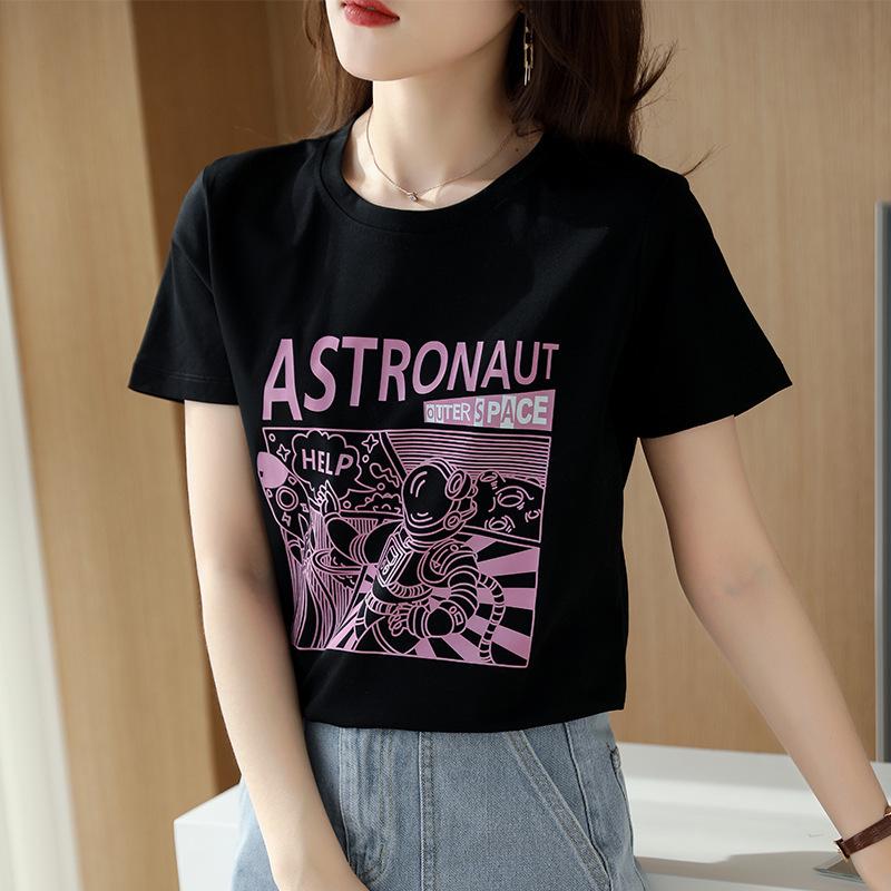 Women s Summer Slim Fit Round Neck Printed T-Shirt in White Mercerized Cotton XXL чорний
Women s Summer Slim Fit Round Neck Printed T-Shirt in White Mercerized Cotton XXL чорний