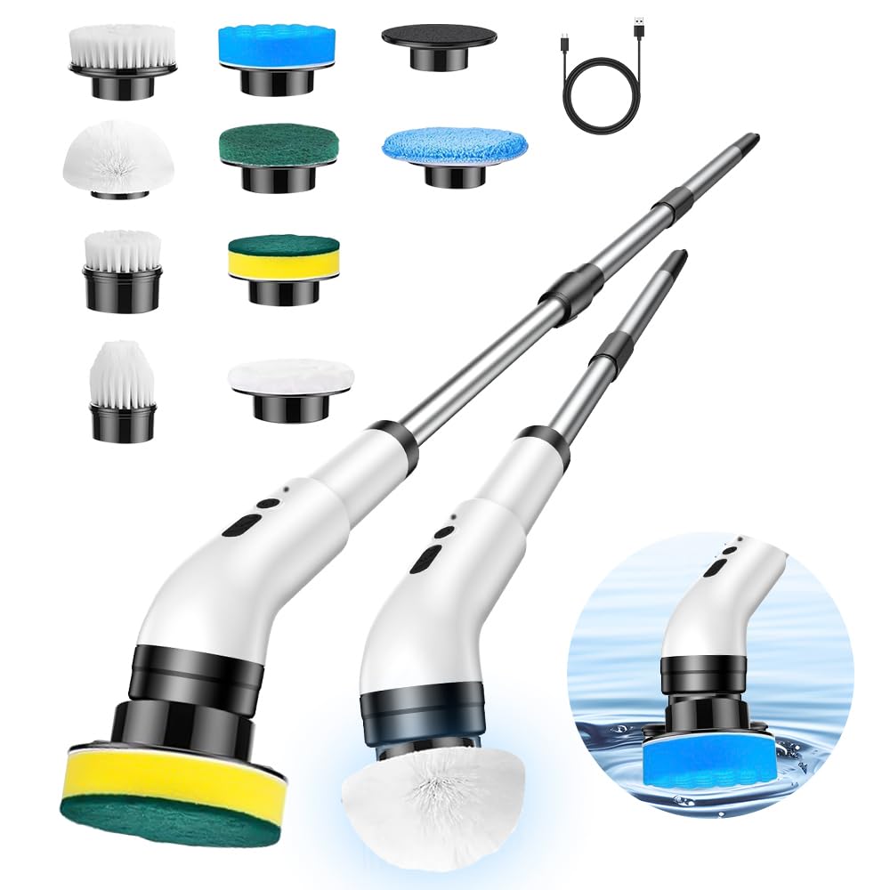 Электрическая щетка для чистки Электрическая вращающаяся щетка с 9 сменными насадками Полностью водонепроницаемая IPX7 Беспроводная мощная чистящая щетка с регулируемой
Электрическая щетка для чистки Электрическая вращающаяся щетка с 9 сменными насадками Полностью водонепроницаемая IPX7 Беспроводная мощная чистящая щетка с регулируемой