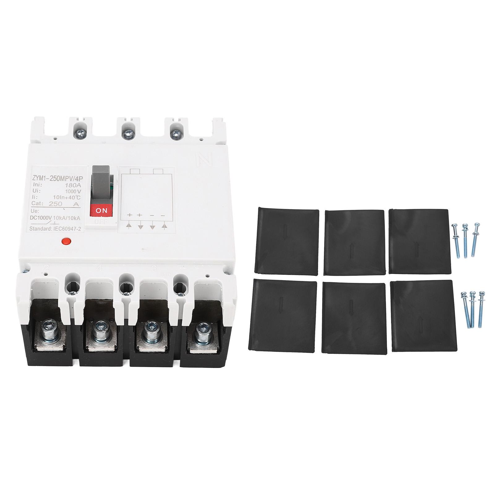 DC Miniature Circuit Breaker 4P Solar Disconnect Switch Protector Battery Protection Switch Isolator
DC Miniature Circuit Breaker 4P Solar Disconnect Switch Protector Battery Protection Switch Isolator