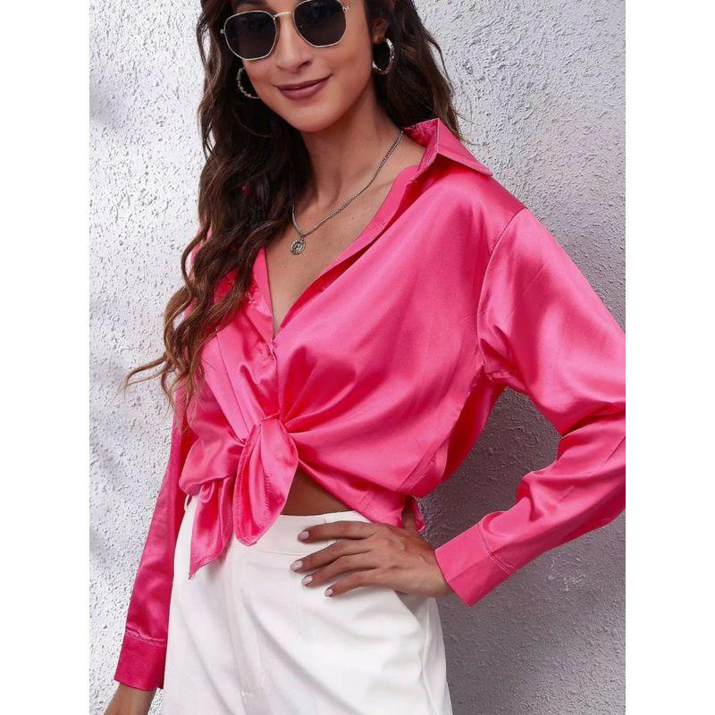Solid Color Satin Lace up Long Sleeve Shirt Pure Color Lace-up Long Sleeve Shirt Claret XXL
Solid Color Satin Lace up Long Sleeve Shirt Pure Color Lace-up Long Sleeve Shirt Claret XXL