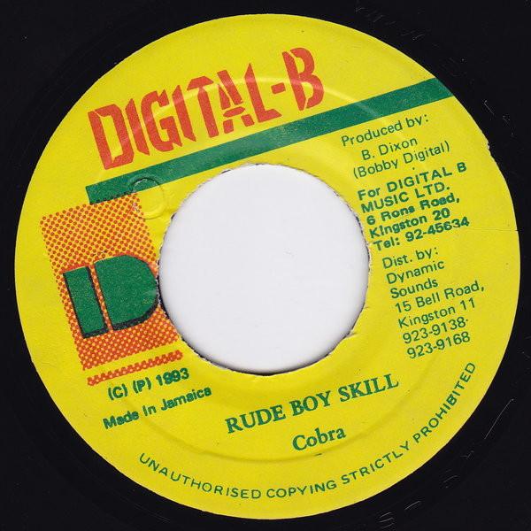7inch Record MAD COBRA Rude Boy Skill NONE DigitalB 1993 Jamaica Reggae Ska Dub Used
7inch Record MAD COBRA Rude Boy Skill NONE DigitalB 1993 Jamaica Reggae Ska Dub Used