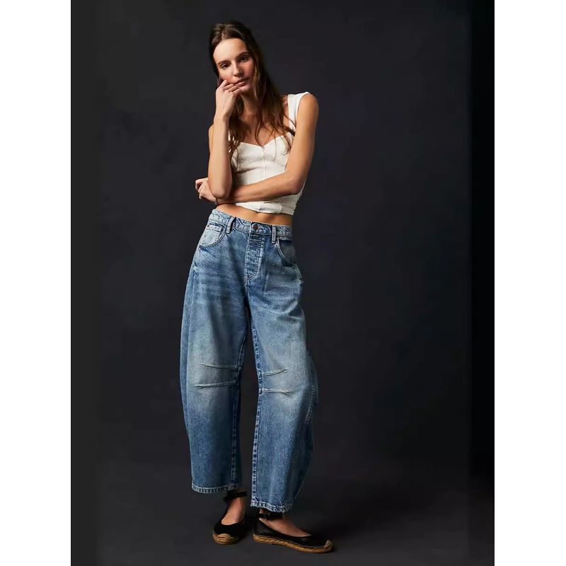 Spring Jeans2024 Spring/Summer Fashion Spring Ladies Casual Loose Mid Waist Stylish Design Cylindrical Denim Blue XXL
Spring Jeans2024 Spring/Summer Fashion Spring Ladies Casual Loose Mid Waist Stylish Design Cylindrical Denim Blue XXL