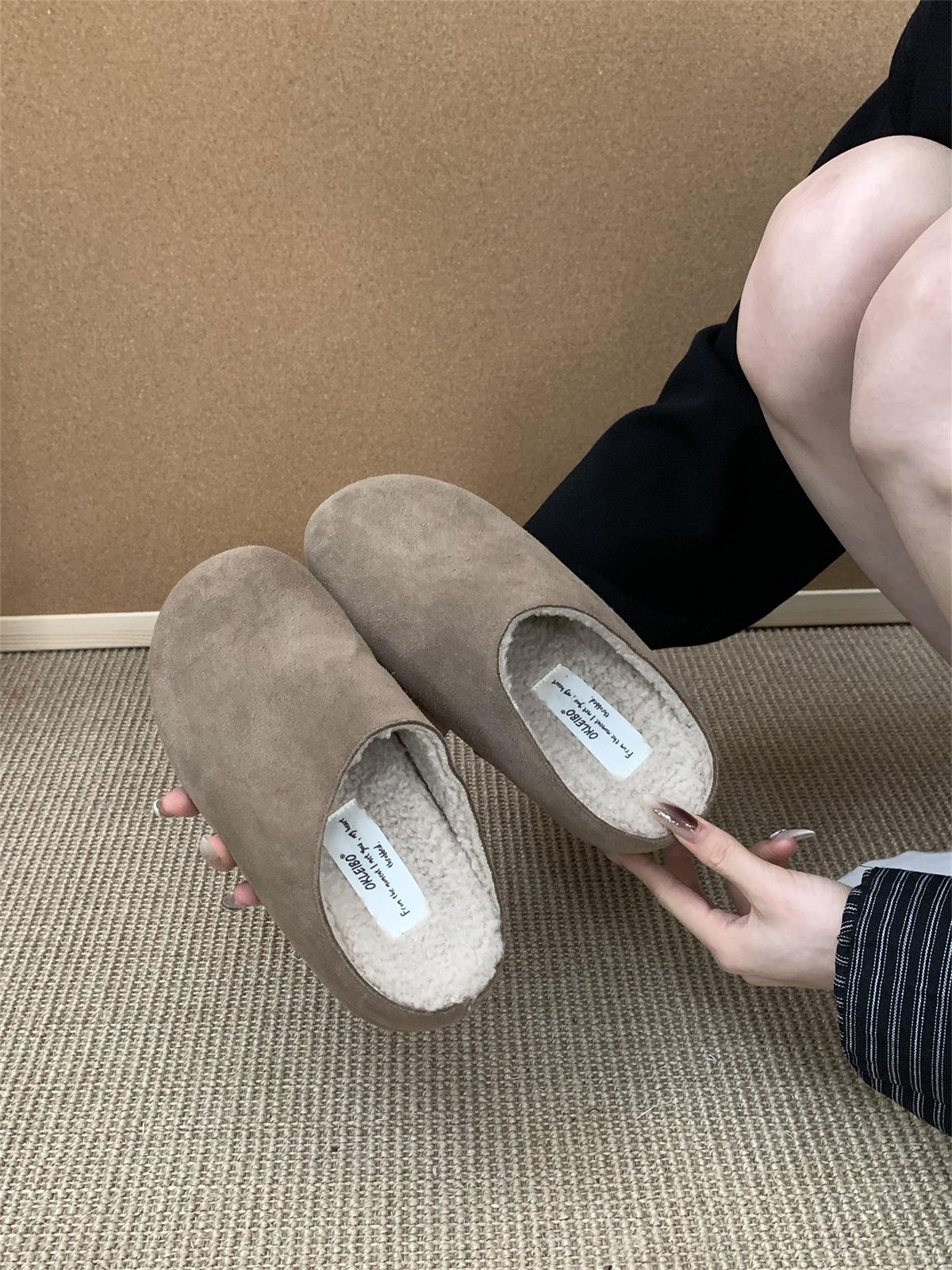 Увеличение внутренней высоты на 5 см~ Обувь Birkenstock, маленькие женские полушлепанцы на толстой подошве из бархата, осенне-зимние хлопковые туфли, новые шлепанцы с закрытым носком 35 хаки
Увеличение внутренней высоты на 5 см~ Обувь Birkenstock, маленькие женские полушлепанцы на толстой подошве из бархата, осенне-зимние хлопковые туфли, новые шлепанцы с закрытым носком 35 хаки