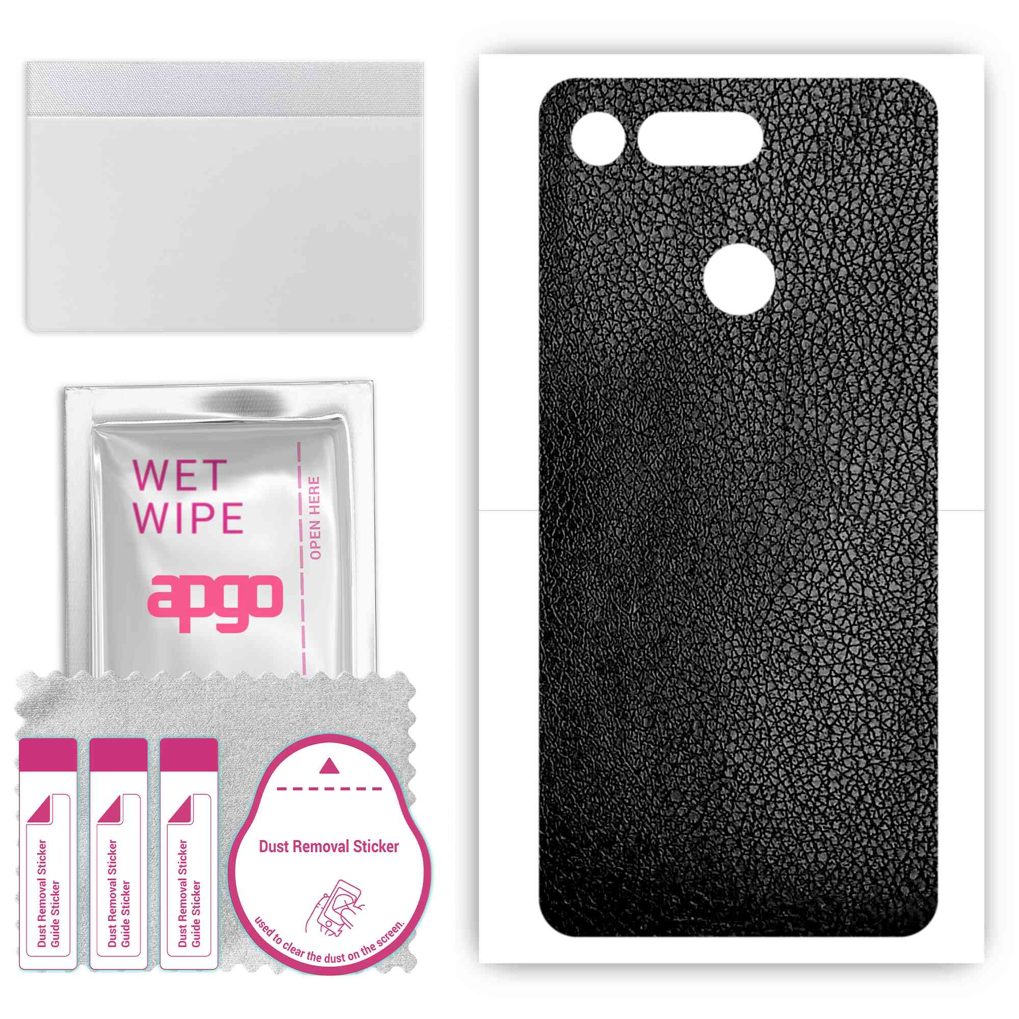 apgo Protective Skin Sticker for the back compatible with Honor View 20 Honor V20, Wrap Film, Foil, Vinyl - Pattern Black Leather
apgo Protective Skin Sticker for the back compatible with Honor View 20 Honor V20, Wrap Film, Foil, Vinyl - Pattern Black Leather