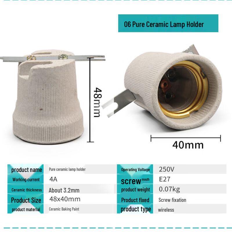 E27 Screw Lamp Holder 10-Pack Pack of 10
E27 Screw Lamp Holder 10-Pack Pack of 10