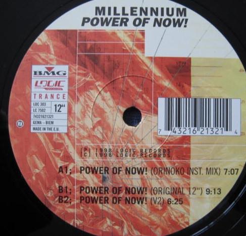 12inch Record MILLENNIUM - Power Of Now! LOC303 Logic Records 1998 Germany Dance & Electronica Used
12inch Record MILLENNIUM - Power Of Now! LOC303 Logic Records 1998 Germany Dance & Electronica Used