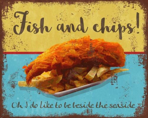 Fish and Chips Seaside Vintage Retro style Metal Sign Advert Plaque a4Aluminum 20x30cm(7.8x11.8inch)
Fish and Chips Seaside Vintage Retro style Metal Sign Advert Plaque a4Aluminum 20x30cm(7.8x11.8inch)