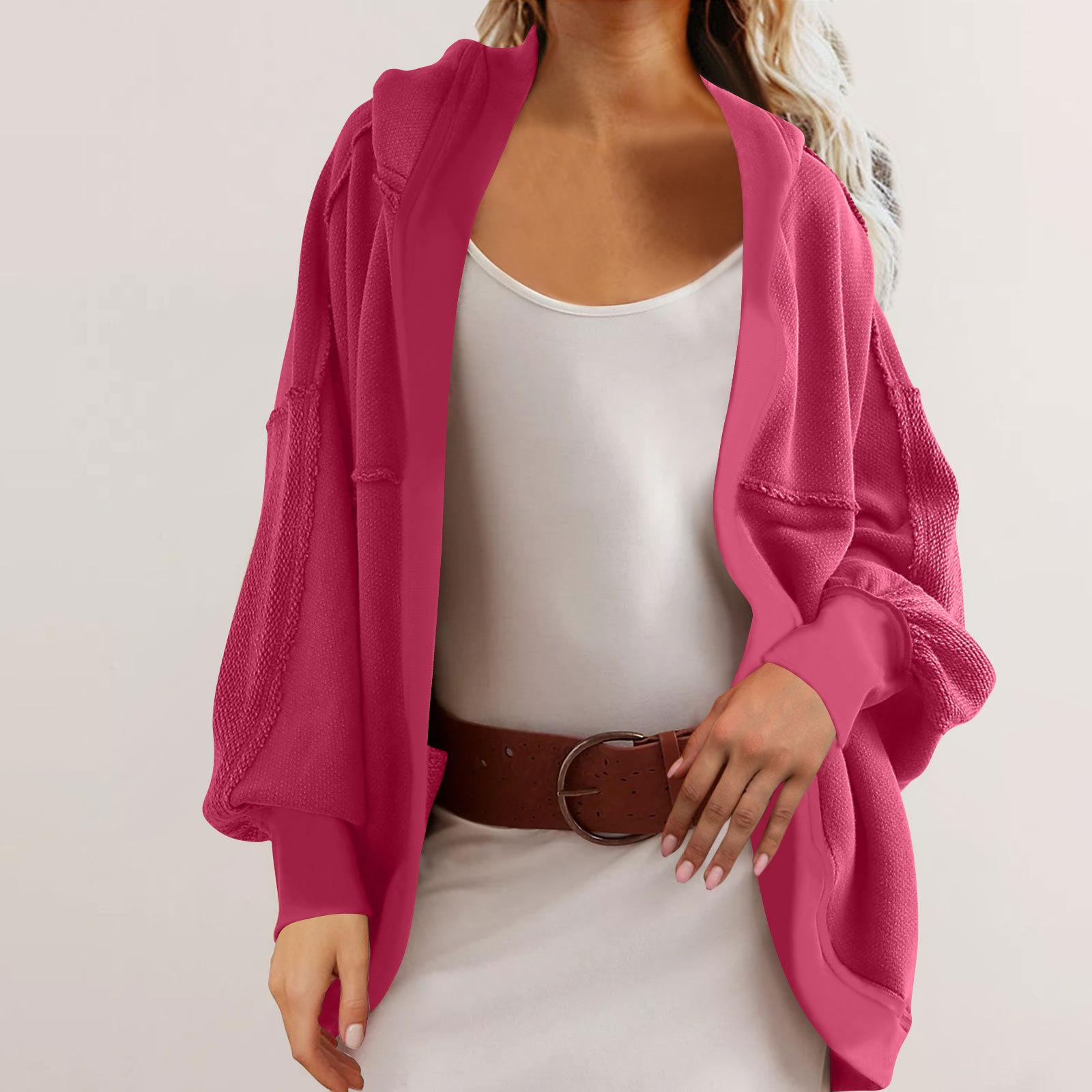 Women s Long Sleeve Loose Casual Cardigan Hooded Sweatshirt XXL Яскраво-рожевий
Women s Long Sleeve Loose Casual Cardigan Hooded Sweatshirt XXL Яскраво-рожевий