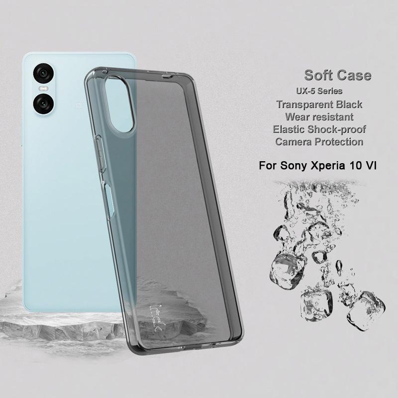 IMAK UX-5 Series For Sony Xperia 10 VI Case Soft TPU Protective Phone Cover Transparent Black
IMAK UX-5 Series For Sony Xperia 10 VI Case Soft TPU Protective Phone Cover Transparent Black