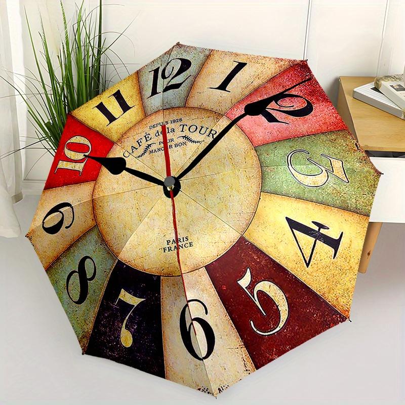 1pc Cafe de la Tour Vintage Wall Clock with 8 Metal Spokes, Plastic Handle, Auto Open/Closed Umbrella - Fashion Pattern, Portable Foldable S
1pc Cafe de la Tour Vintage Wall Clock with 8 Metal Spokes, Plastic Handle, Auto Open/Closed Umbrella - Fashion Pattern, Portable Foldable S