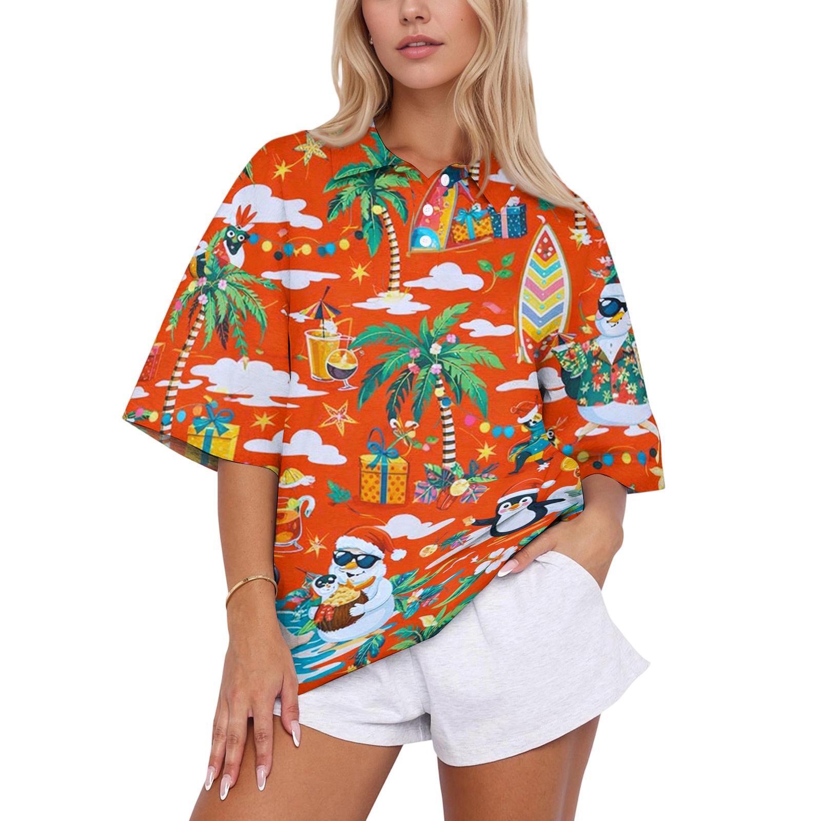 Women Casual Polo Shirt Loose Fit Short Sleeve Button Down Collar Tropical Print Summer Top M жёлтый
Women Casual Polo Shirt Loose Fit Short Sleeve Button Down Collar Tropical Print Summer Top M жёлтый