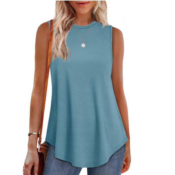 Топы с высоким воротом для женщин, свободный крой, топ без рукавов, летняя одежда, женские туники, которые можно носить с леггинсами XXL королевский синий
Топы с высоким воротом для женщин, свободный крой, топ без рукавов, летняя одежда, женские туники, которые можно носить с леггинсами XXL королевский синий