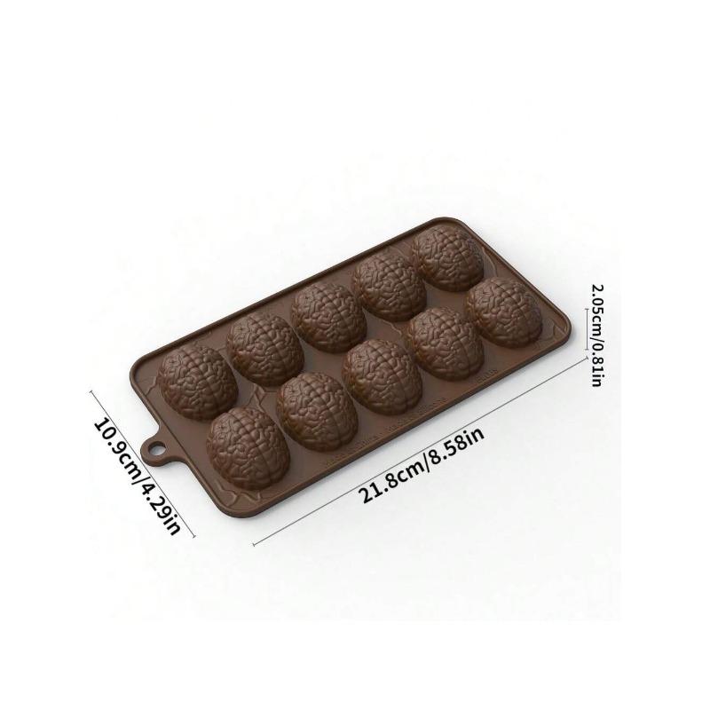Silicone Brain Mold for Cake Chocolate Dessert Decoration Halloween Easter Holiday Creative Shape Handmade Cookie Candy Molds коричневый
Silicone Brain Mold for Cake Chocolate Dessert Decoration Halloween Easter Holiday Creative Shape Handmade Cookie Candy Molds коричневый