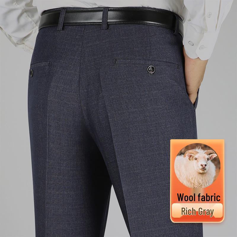 Men s Heavy-Duty High-Waisted Trousers: Wrinkle-Resistant, Loose Straight-Leg, Deep Crotch, Business & Formal Casual Wear for Autumn/Winter. Waist 3ft 2in = Size 42
Men s Heavy-Duty High-Waisted Trousers: Wrinkle-Resistant, Loose Straight-Leg, Deep Crotch, Business & Formal Casual Wear for Autumn/Winter. Waist 3ft 2in = Size 42
