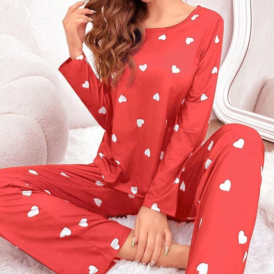 2026 Spring Women s Heart Print Pajama Set Long Sleeve Top & Pants Sleepwear 2 Piece Soft Home Clothes Pyjamas Sets Lounge Suit XL
2026 Spring Women s Heart Print Pajama Set Long Sleeve Top & Pants Sleepwear 2 Piece Soft Home Clothes Pyjamas Sets Lounge Suit XL