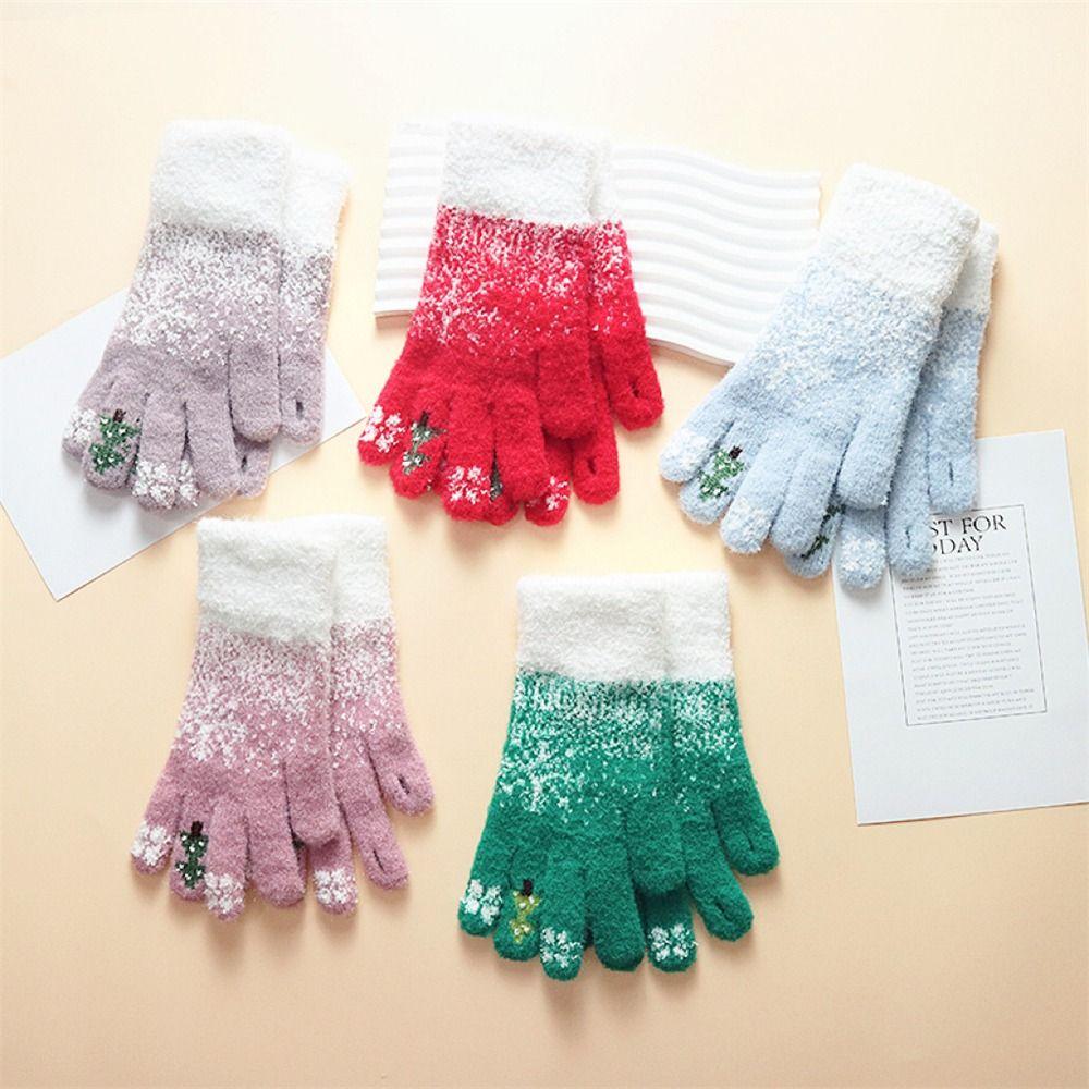 Touch Screen Warm Gloves Thicken All Finger Gloves Daily Knitted Mittens for Autumn Winter синій
Touch Screen Warm Gloves Thicken All Finger Gloves Daily Knitted Mittens for Autumn Winter синій