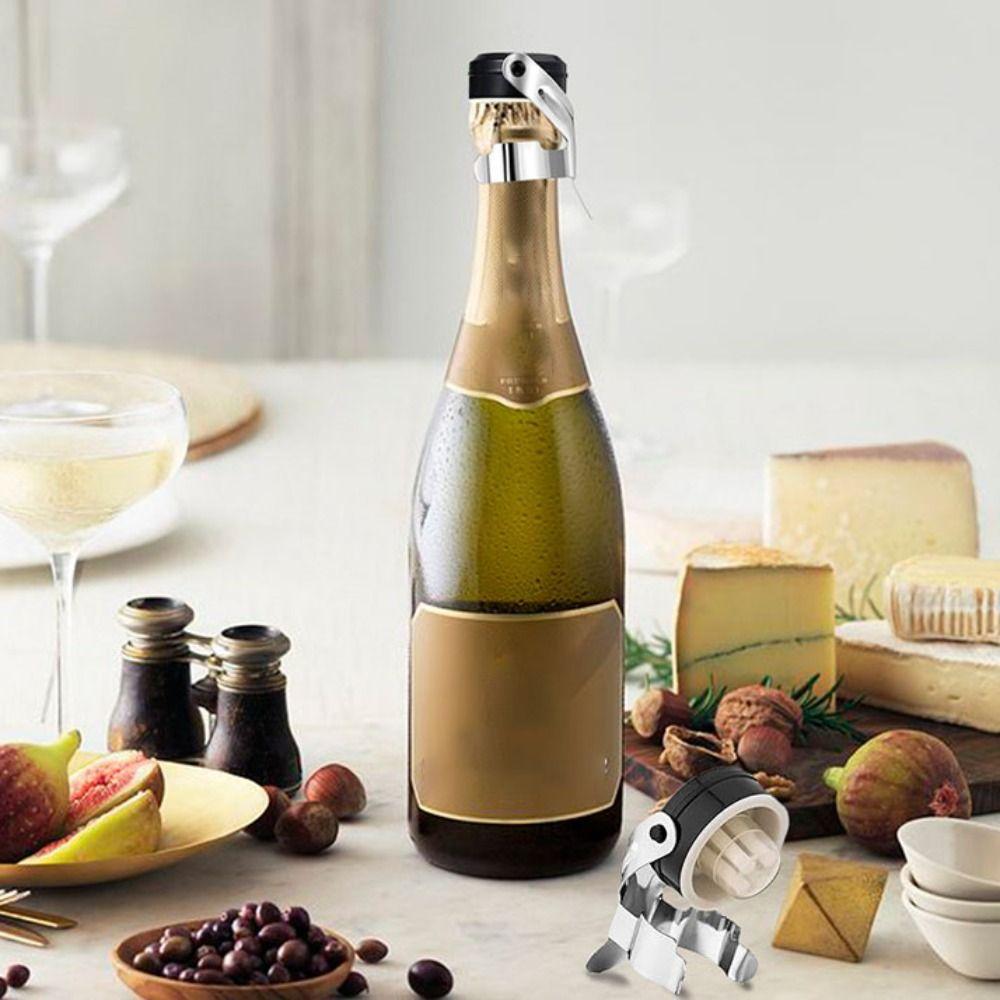 2Pcs Stainless Steel Wine Bottle Stopper Fresh-keeping Wine Bottle Cap Champagne Bottle Cork Home серебряный/белый
2Pcs Stainless Steel Wine Bottle Stopper Fresh-keeping Wine Bottle Cap Champagne Bottle Cork Home серебряный/белый