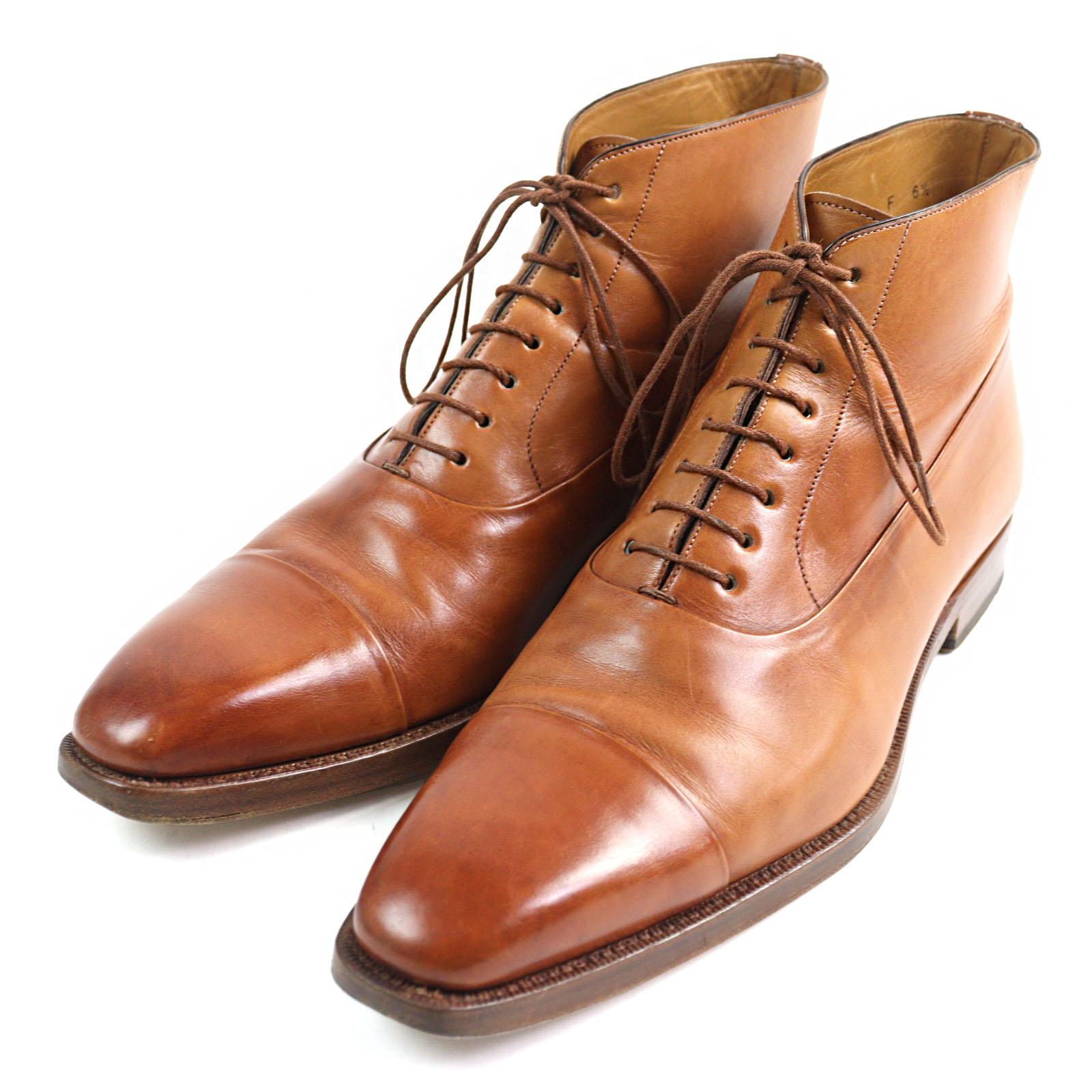 Great Santoni Ankle boots 6466 Inner wing style, straight tip, lace-up Brown leather mens 6.5 Used
Great Santoni Ankle boots 6466 Inner wing style, straight tip, lace-up Brown leather mens 6.5 Used