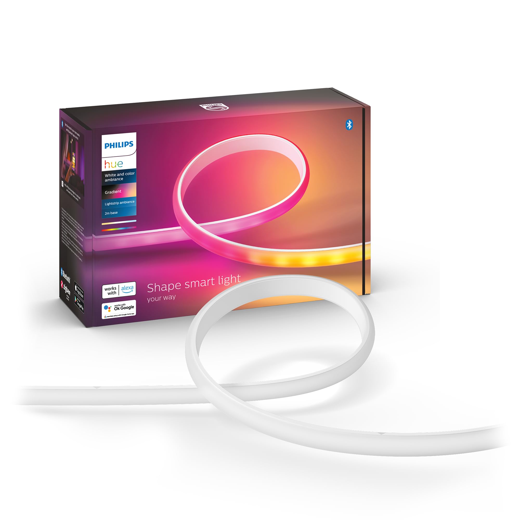 Светодиодная лента Philips Hue, градиентная световая лента, базовый комплект 2 м, игровой светильник Philips Hue, светодиодная гирлянда, отрезная, совместимая с Alexa подсветка
Светодиодная лента Philips Hue, градиентная световая лента, базовый комплект 2 м, игровой светильник Philips Hue, светодиодная гирлянда, отрезная, совместимая с Alexa подсветка