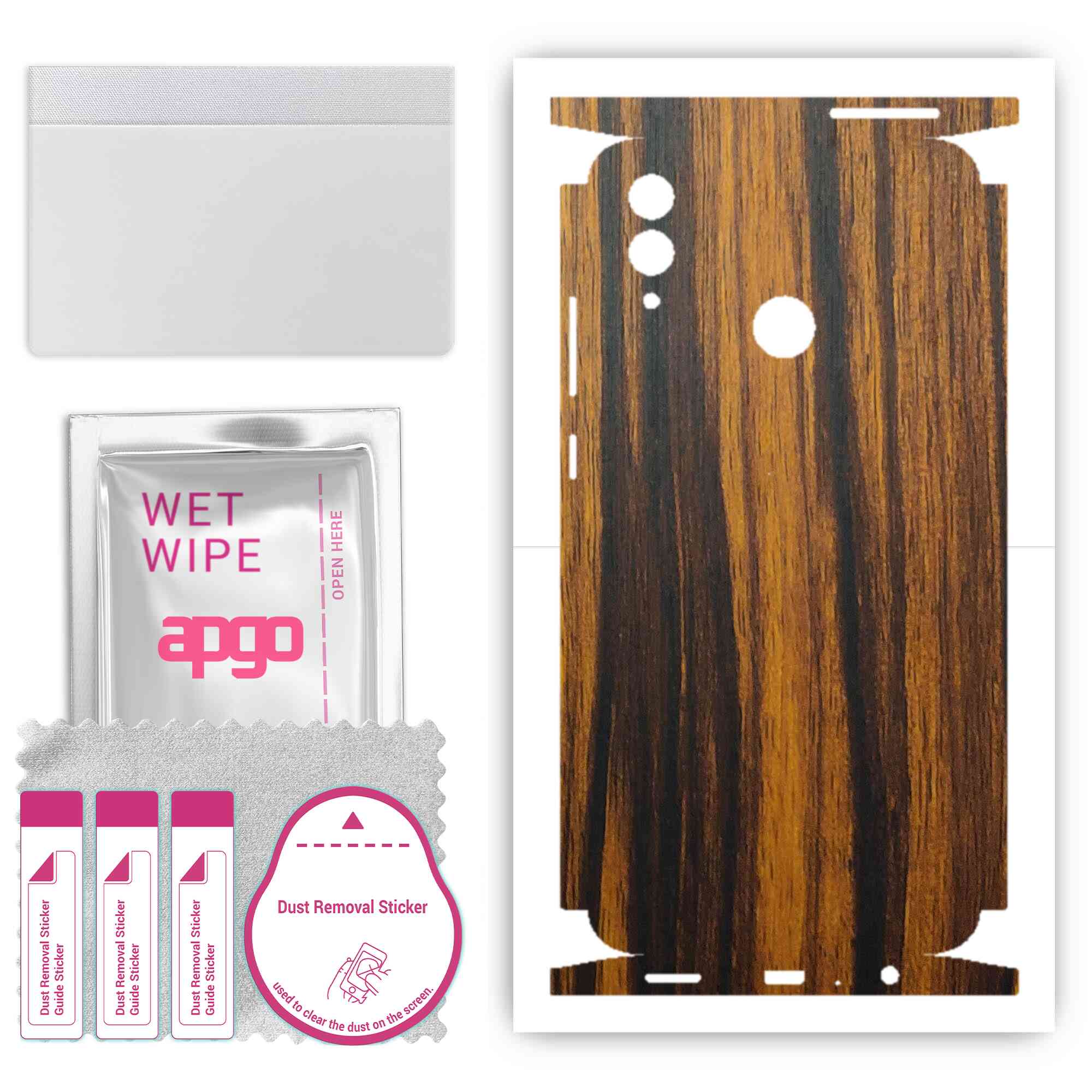 apgo Protective Skin Sticker for the back+sides compatible with Honor 10 Lite, Full Wrap Film, Foil, Vinyl - Pattern Tigerwood
apgo Protective Skin Sticker for the back+sides compatible with Honor 10 Lite, Full Wrap Film, Foil, Vinyl - Pattern Tigerwood