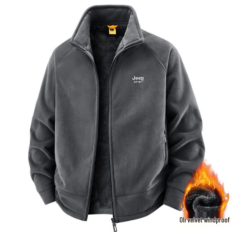 JEEP SPIRIT Men s Plus Size Fleece Hoodie Jacket with Stand-up Collar for Outdoor Wear 5XL темно-сірий
JEEP SPIRIT Men s Plus Size Fleece Hoodie Jacket with Stand-up Collar for Outdoor Wear 5XL темно-сірий