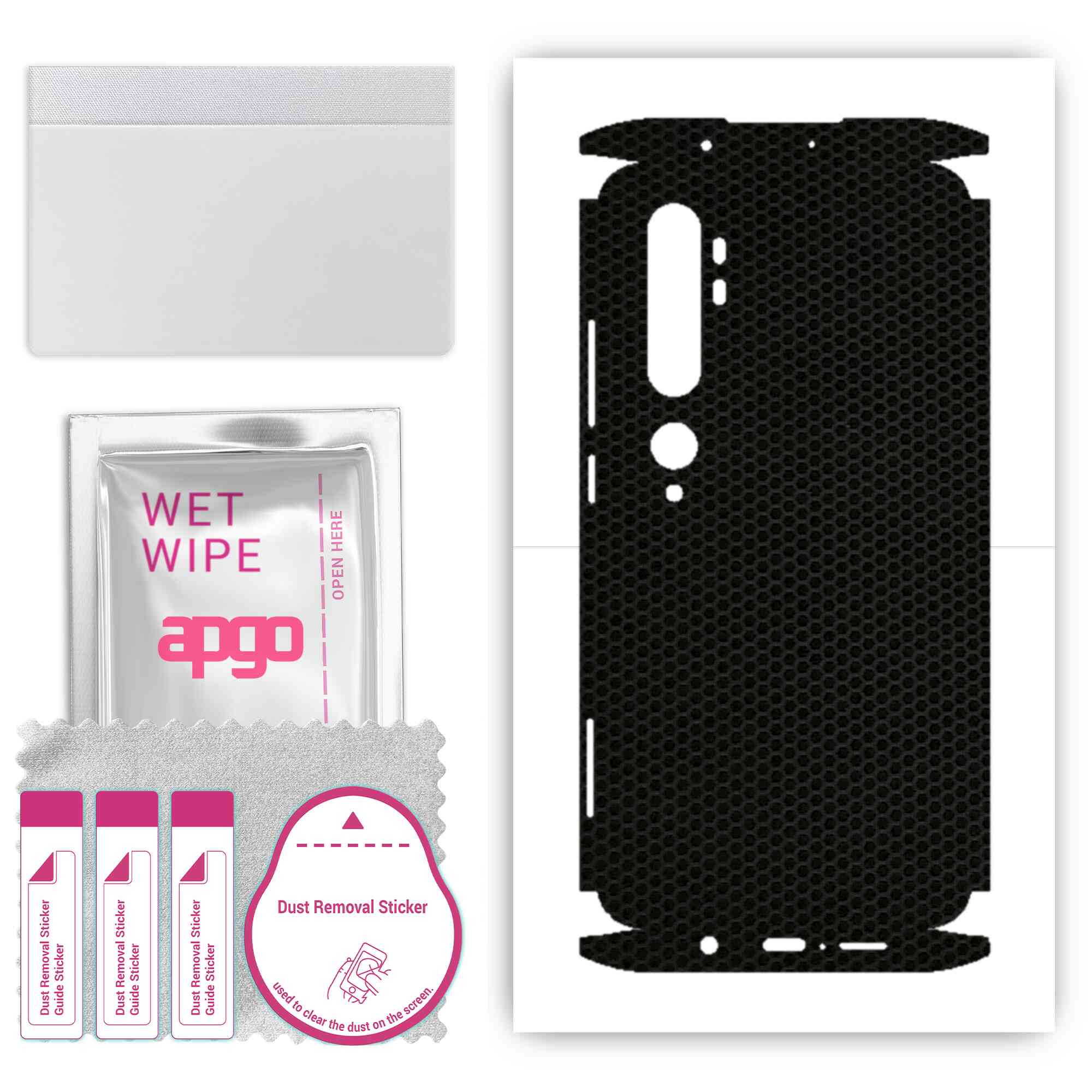 apgo Protective Skin Sticker for the back+sides compatible with Xiaomi Mi Note 10 Pro, Full Wrap Film, Foil, Vinyl - Pattern Matrix
apgo Protective Skin Sticker for the back+sides compatible with Xiaomi Mi Note 10 Pro, Full Wrap Film, Foil, Vinyl - Pattern Matrix