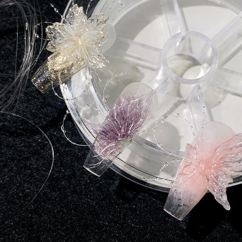 Advanced Fairy Style Crystal Butterfly Nail Art Decorations with Transparent Silk Thread
Advanced Fairy Style Crystal Butterfly Nail Art Decorations with Transparent Silk Thread