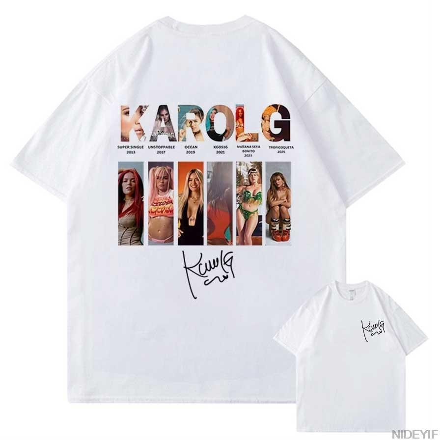 Karol G Merch Tropicoqueta 2025 T shirt for Men Women Hiphop Streetwear Oversized Tops 100 Cotton TShirt KG17 S
Karol G Merch Tropicoqueta 2025 T shirt for Men Women Hiphop Streetwear Oversized Tops 100 Cotton TShirt KG17 S