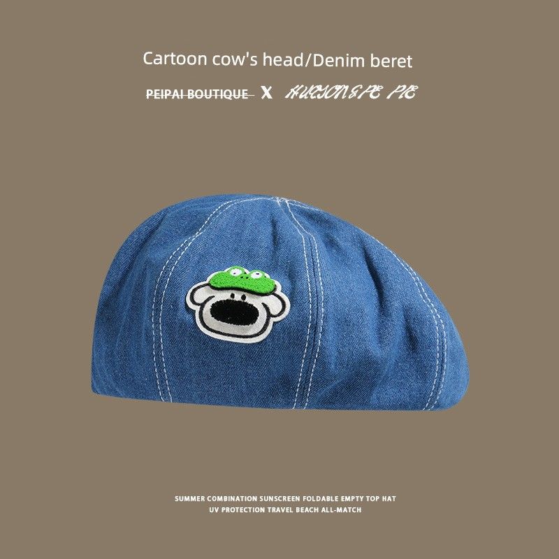 Шляпа Женская Милый Мультяшный Берет Весна и Осень Модная Подчеркивающая Лицо Маленькая Кепка Гаврош Милая Одежда Дофаминового Стиля Сочетающаяся Восьмиугольная Кепка C2751 cartoon bull Denim beret DY deep M(56-58cm)
Шляпа Женская Милый Мультяшный Берет Весна и Осень Модная Подчеркивающая Лицо Маленькая Кепка Гаврош Милая Одежда Дофаминового Стиля Сочетающаяся Восьмиугольная Кепка C2751 cartoon bull Denim beret DY deep M(56-58cm)