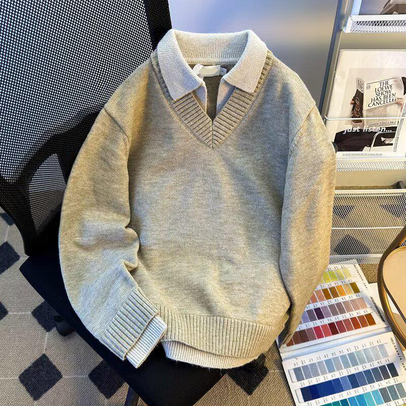 Men s Retro Faux Two-Piece Polo Collar Sweater - Autumn/Winter Loose Knitwear L абрикосовий
Men s Retro Faux Two-Piece Polo Collar Sweater - Autumn/Winter Loose Knitwear L абрикосовий