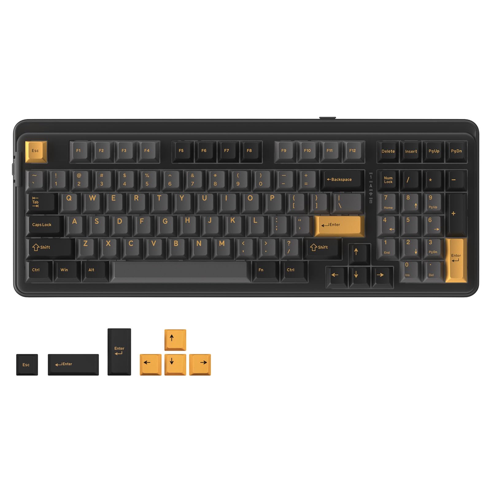 DAREU EK98PRO Gaming Keyboard Wireless Mechanical Keyboard with Numeric Keypad 2.4G WirelessBluetoothWired USB Connectable 96% English Layout Gasket
DAREU EK98PRO Gaming Keyboard Wireless Mechanical Keyboard with Numeric Keypad 2.4G WirelessBluetoothWired USB Connectable 96% English Layout Gasket