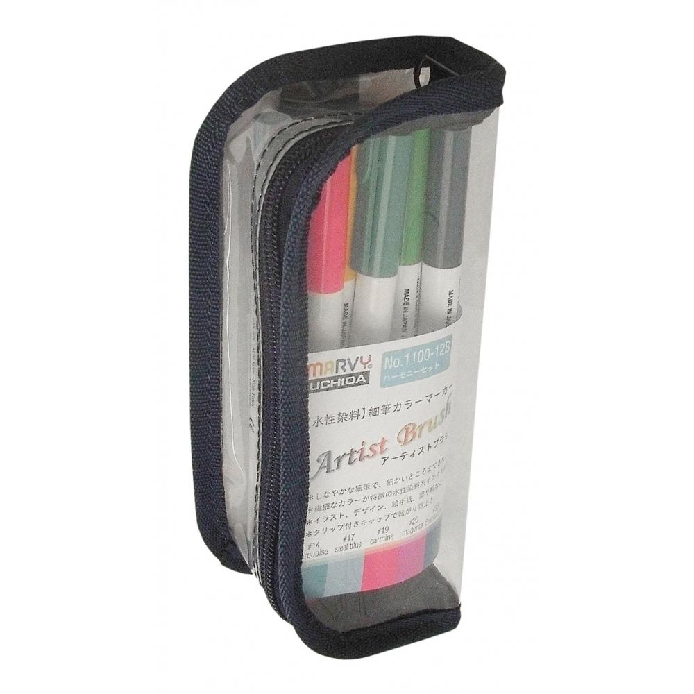 Набор художественных кистей Marvie Water-based Dye Fine Brush Marker 12 Color Harmony Set 1100-12B
Набор художественных кистей Marvie Water-based Dye Fine Brush Marker 12 Color Harmony Set 1100-12B