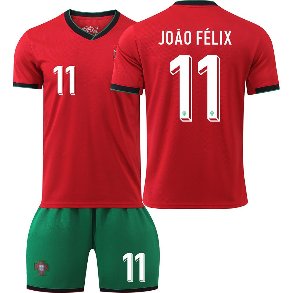 24 Portugal jersey European Cup football jersey No. 7 Ronaldo No. 8 children s adult suit Jersey cross-border export 30
24 Portugal jersey European Cup football jersey No. 7 Ronaldo No. 8 children s adult suit Jersey cross-border export 30