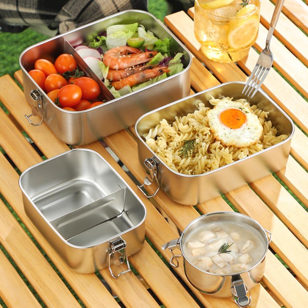 Rectangular Food Container Separated Fresh-keeping Box 304 Stainless Steel Lunch Box Canteen 550ml-No partition
Rectangular Food Container Separated Fresh-keeping Box 304 Stainless Steel Lunch Box Canteen 550ml-No partition