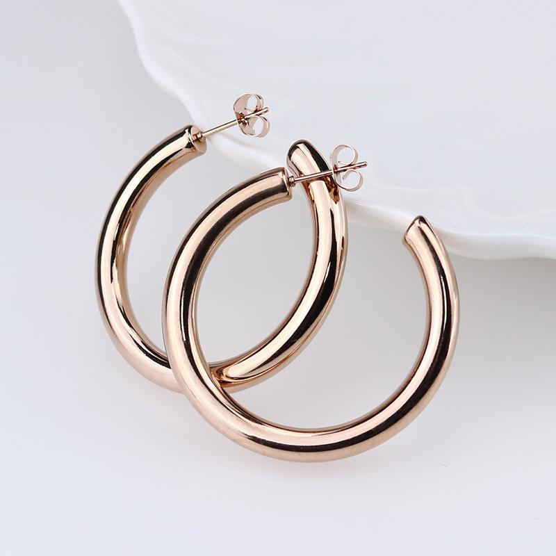 Big Round Stainless Steel Hoop Earrings For Women Men Minimalist Gold Color Circle Earrings Punk Hiphop Party Jewelry 50mm
Big Round Stainless Steel Hoop Earrings For Women Men Minimalist Gold Color Circle Earrings Punk Hiphop Party Jewelry 50mm