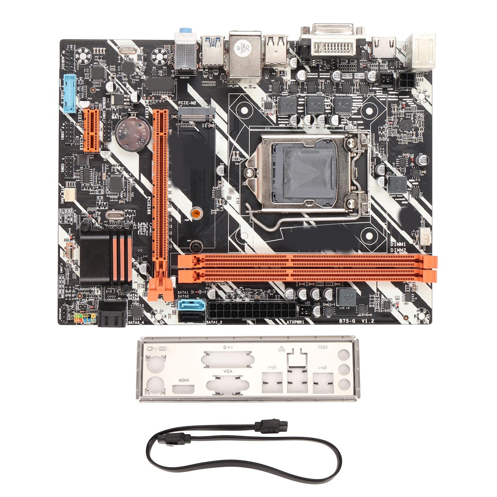 Настільна материнська плата B75 G сокет LGA 1155 2 DDR3 PCIe 16X SATA3.0 4-контактне 24-контактне живлення VGA DVI HD
Настільна материнська плата B75 G сокет LGA 1155 2 DDR3 PCIe 16X SATA3.0 4-контактне 24-контактне живлення VGA DVI HD