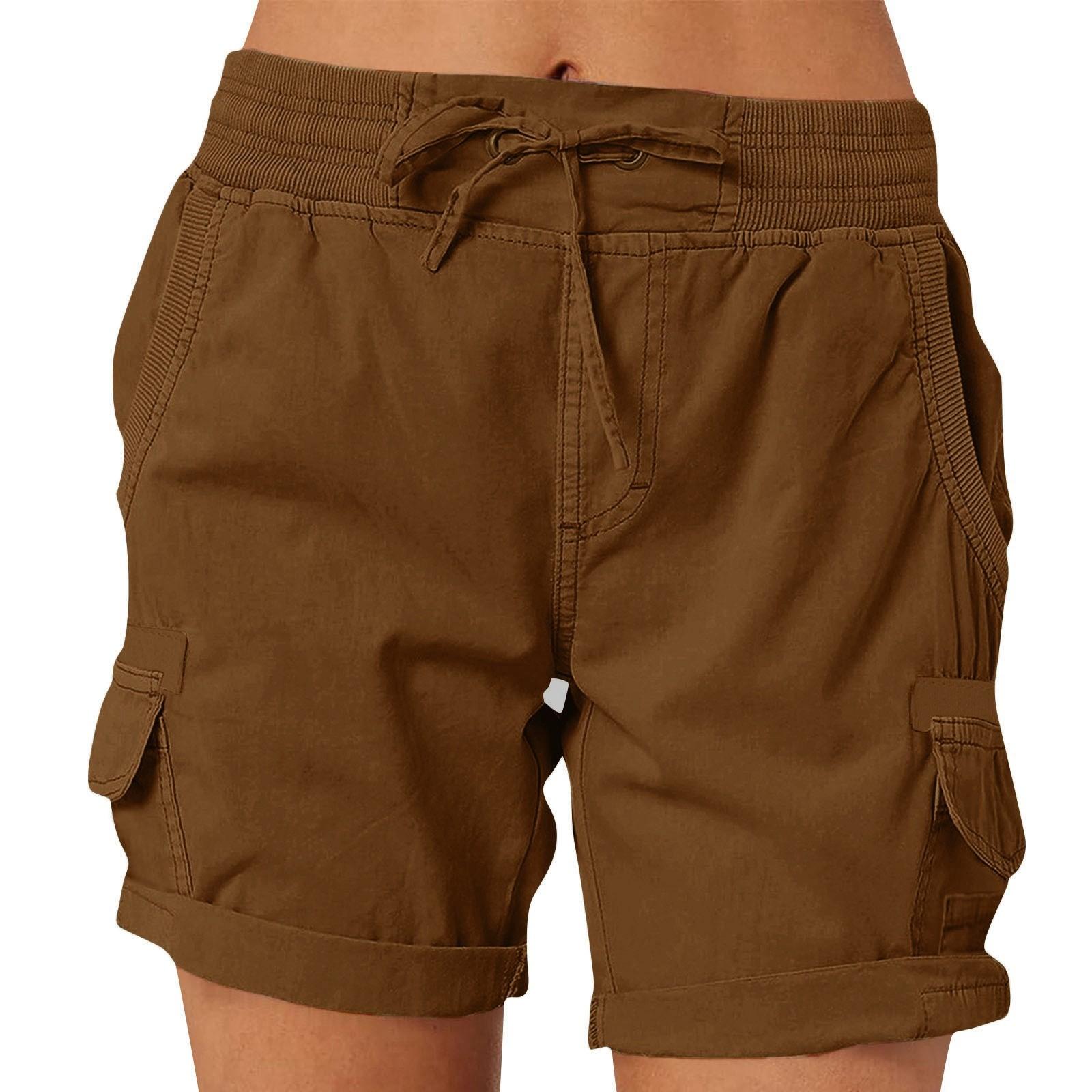 Женские однотонные модные повседневные брюки с карманами на шнурке, свободные шорты с эластичной резинкой на талии XXL коричневый
Женские однотонные модные повседневные брюки с карманами на шнурке, свободные шорты с эластичной резинкой на талии XXL коричневый