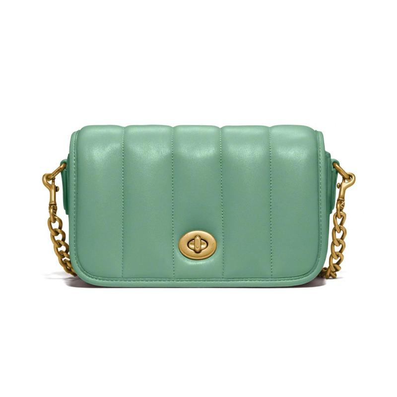 COACH Dinky 18 Fashionable Casual Quilted Shoulder Flap Bag Lambskin Leather Crossbody Bag Small Women s Macaron Green зелений
COACH Dinky 18 Fashionable Casual Quilted Shoulder Flap Bag Lambskin Leather Crossbody Bag Small Women s Macaron Green зелений