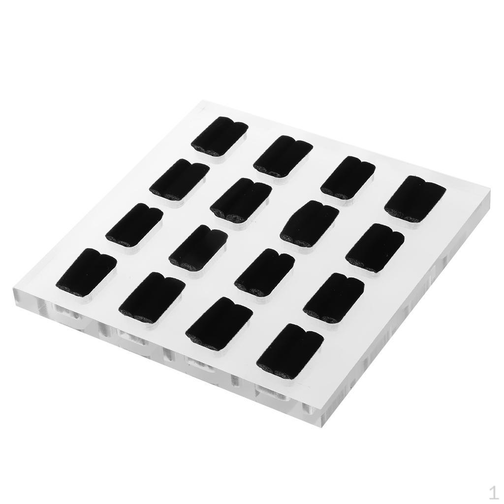 Acrylic Jewelry Display Ring Holder Case Tray Stand 16 Slots
Acrylic Jewelry Display Ring Holder Case Tray Stand 16 Slots