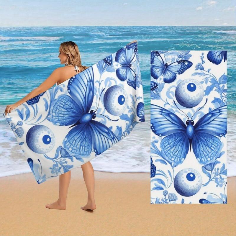 Blue Butterfly Pattern Designed Large Towel Beach Towel Sport Towel, Super Absorbent, Quick-Dry, Sport Towel Bath Fashionable W30*H60(CM)
Blue Butterfly Pattern Designed Large Towel Beach Towel Sport Towel, Super Absorbent, Quick-Dry, Sport Towel Bath Fashionable W30*H60(CM)
