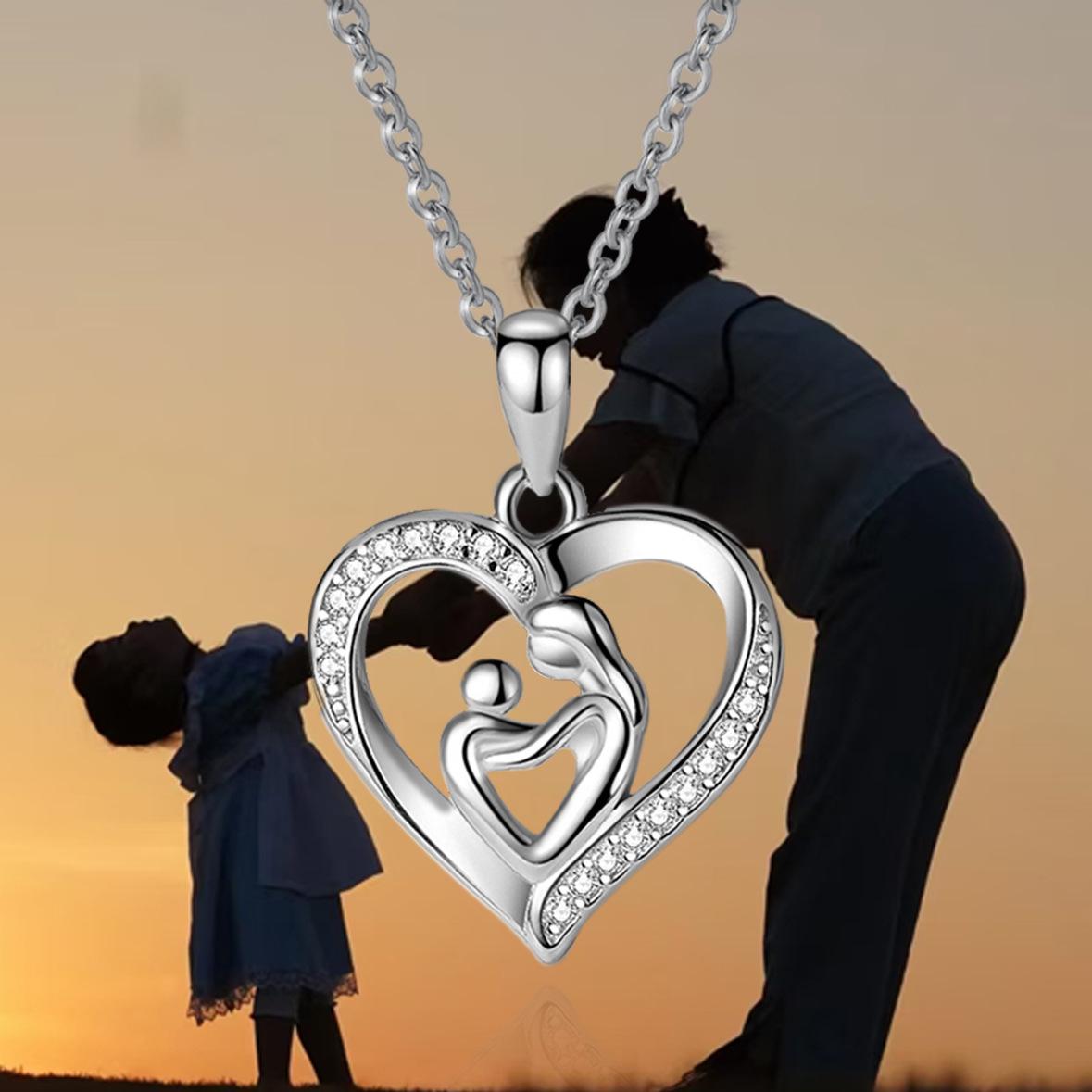Sterling Silver Mother s Love Heart Necklace - European & American Style Mother s Day Gift 925 Sterling Silver
Sterling Silver Mother s Love Heart Necklace - European & American Style Mother s Day Gift 925 Sterling Silver