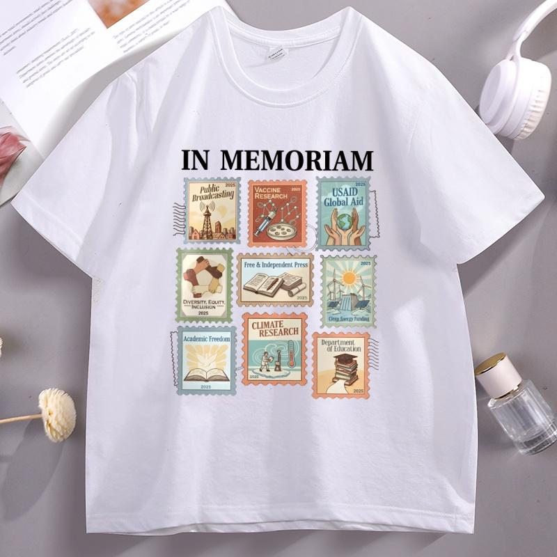 In Memoriam Stamps Women Unisex TShirt 2026 Pro Democracy TShirt Casual Cotton Short Sleeve Graphic Tees Streetwear Clothing Tops 4XL
In Memoriam Stamps Women Unisex TShirt 2026 Pro Democracy TShirt Casual Cotton Short Sleeve Graphic Tees Streetwear Clothing Tops 4XL