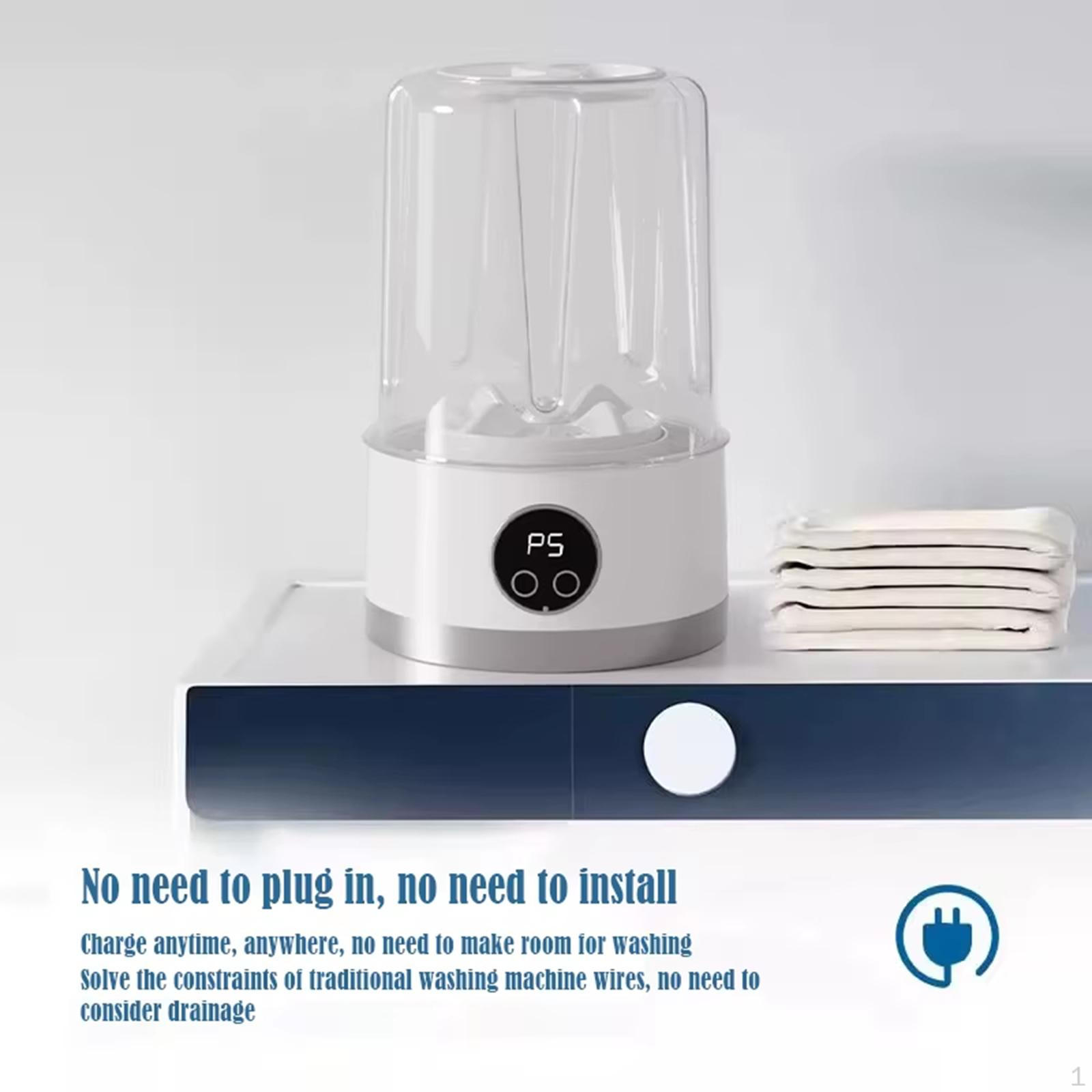 Underwear Washer Automatic Drain Mini Washing Machine Deep Clean Rechargeable Makeup Brush Cleaner білий
Underwear Washer Automatic Drain Mini Washing Machine Deep Clean Rechargeable Makeup Brush Cleaner білий