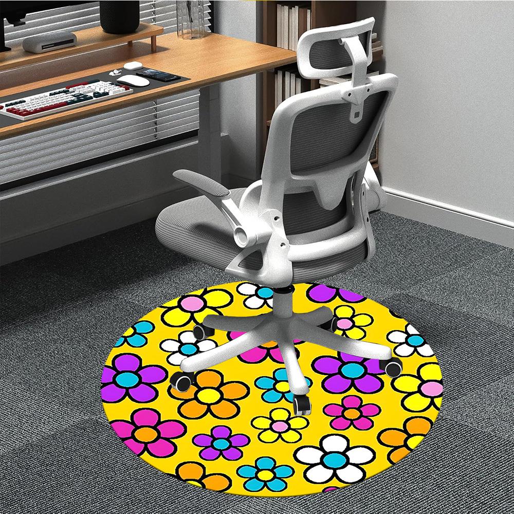 1pc Flower Pattern Chair Carpet for Office, Round Polyester Mat, Indoor Decor for Office, Easycare Fabric, Washable Non-slip Area Carpet 80cm
1pc Flower Pattern Chair Carpet for Office, Round Polyester Mat, Indoor Decor for Office, Easycare Fabric, Washable Non-slip Area Carpet 80cm