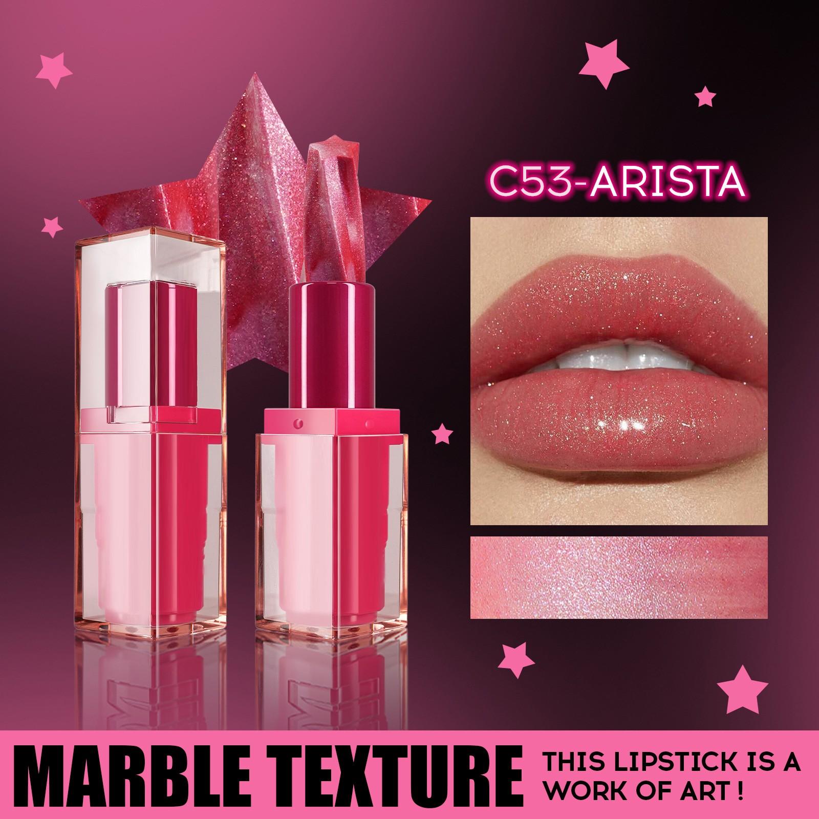 Губная помада с перламутровым блеском и пятиконечной звездой, водостойкая и устойчивая к поту One Size
Губная помада с перламутровым блеском и пятиконечной звездой, водостойкая и устойчивая к поту One Size