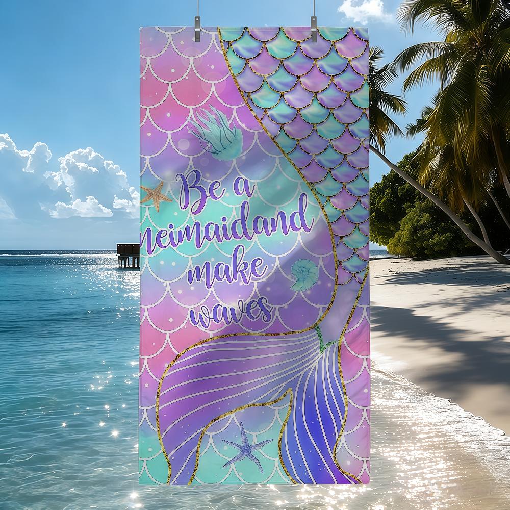 The Enchanting Mermaid Shines Towel Quick Drying Beach Towels Are Suitable For Swimming Pools Camping Yoga And The Gym W30*H60(CM)
The Enchanting Mermaid Shines Towel Quick Drying Beach Towels Are Suitable For Swimming Pools Camping Yoga And The Gym W30*H60(CM)