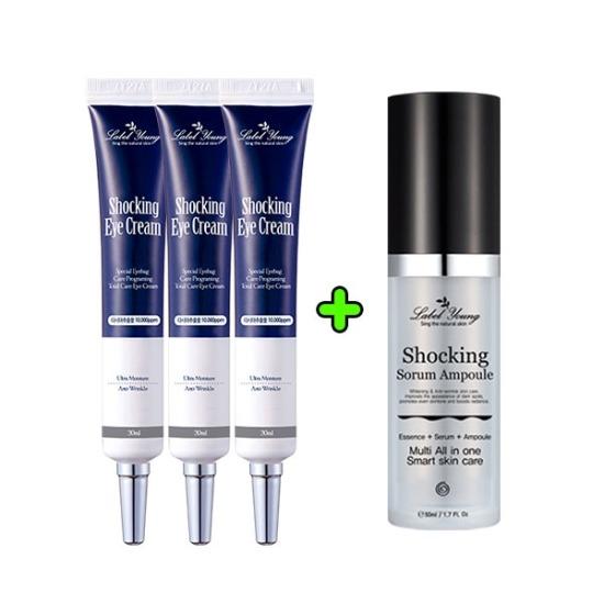 Anti-aging elasticity care / Shocking eye cream 3 + goosebumps ampoule Shocking Eye Cream 3 + Goosebumps Ampoule
Anti-aging elasticity care / Shocking eye cream 3 + goosebumps ampoule Shocking Eye Cream 3 + Goosebumps Ampoule